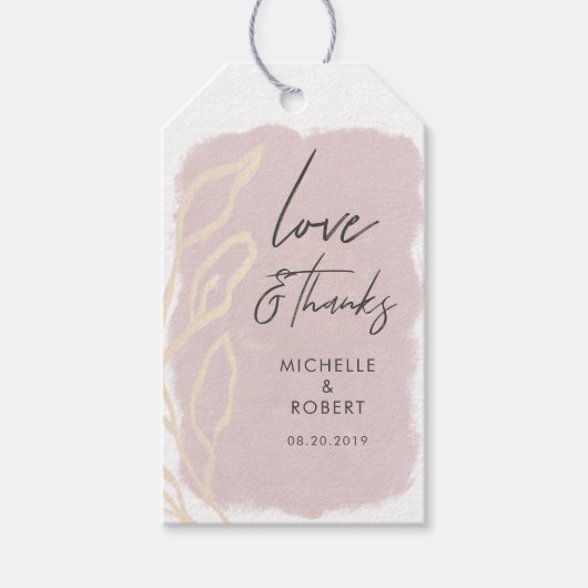 Champs de rêve brouillés | Étiquette Cadeau Favor  (Devant)