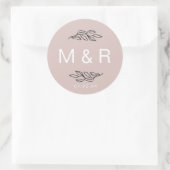 Champs de rêve brouillés | Sticker Monogramme Flor (Sac)
