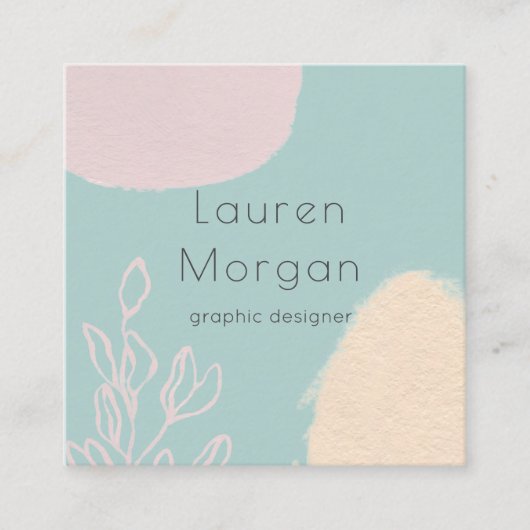 Champs de rêve | CARTE DE VISITE CARRÉ (Devant)