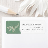 Champs de rêve vert | Étiquette d'adresse de retou (En situation)