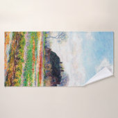 Champs de tulipes aux Pays-Bas, Monet (Serviette de bain)