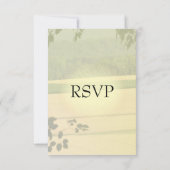 Champs d'été Mariage RSVP (Dos)