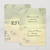 Champs d'été Mariage RSVP (Devant / Derrière)