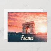 Champs-Élysées France Paris Briefkaart (Voorkant / Achterkant)