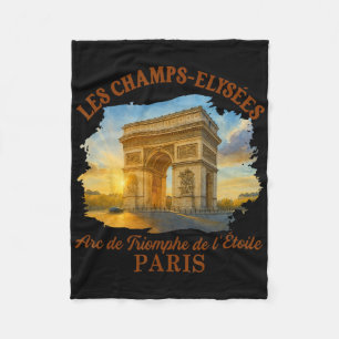 Champs-Élysées Parijs Reis Ontmoet Me In Parijs S Fleece Deken