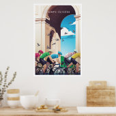 Champs-Élysées - Tour de France - Poster à vélo (Cuisine)