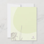 Champs en pastel - carte pour notes de Merci de (Dos)