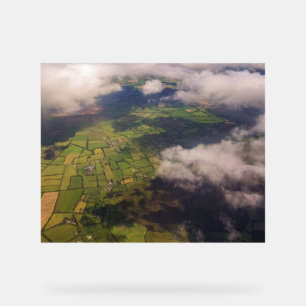 Champs Irlandais en Mosaïque Paysage Aérien