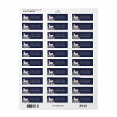 Champs Unicorn Étiquettes d'adresse de retour (Feuille entière)