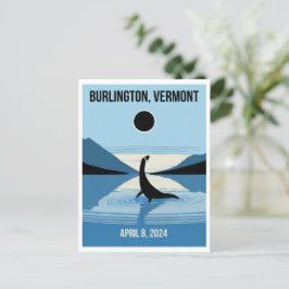 Champy kijken naar de eclips briefkaart