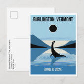 Champy kijken naar de eclips briefkaart (Voorkant / Achterkant)