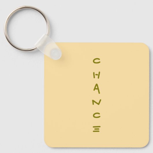Chance Acrylic Sleutelhanger (Voorkant)