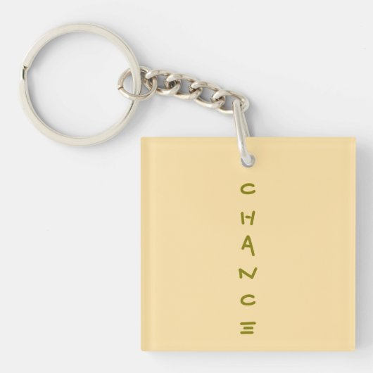 Chance Acrylic Sleutelhanger (Voorkant)