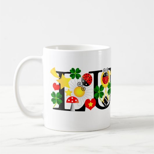 Chance et charme mug (Gauche)