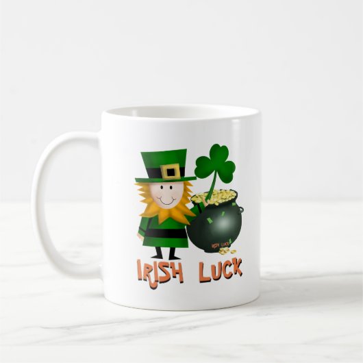 CHANCE IRLANDAISE, TASSE DE CAFÉ DU ST PATRICK (Gauche)