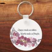 Chance Made Us Sisters Gifts Sleutelhanger (Voorkant)