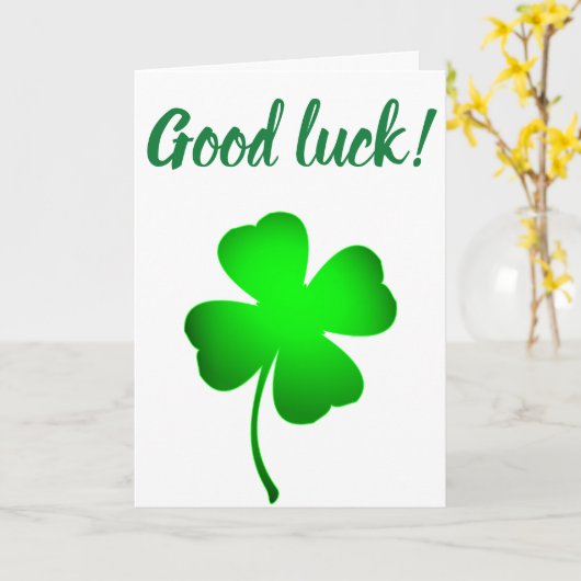 Chance trèfle bonne carte de chance (Fleur jaune)