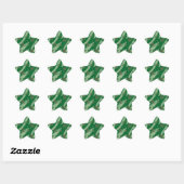 Chance vert shamrock autocollants étoile motif (Feuille)