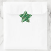 Chance vert shamrock autocollants étoile motif (Sac)