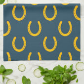 Chanceux fer à cheval serviette de cuisine motif t (Plié)