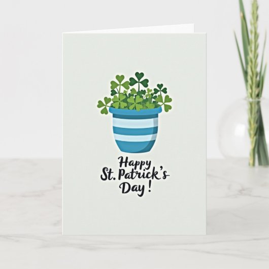 Chanceux Irlandais Carte St Patrick (Devant)