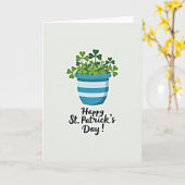 Chanceux Irlandais Carte St Patrick (Fleur jaune)