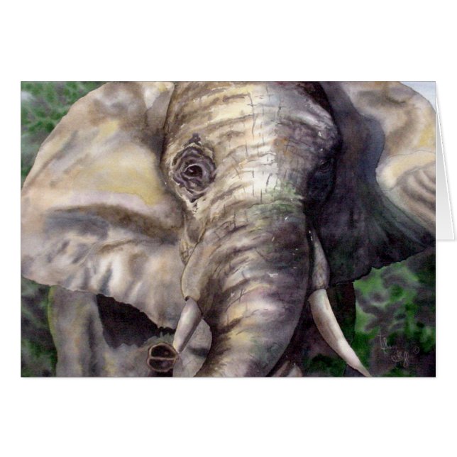 Chanceux l'éléphant (Devant Horizontal)