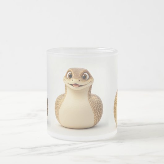 Chanceux serpent souriant Mug (Centre)