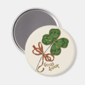Chanceux St. Patrick's Day Aimant Irlandais (Recto/Verso)