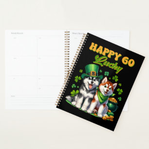 Chanceux Tout Fou Chiot Husky Saint-Patrick