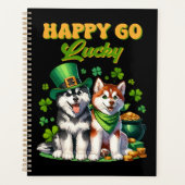 Chanceux Tout Fou Chiot Husky Saint-Patrick (Devant)