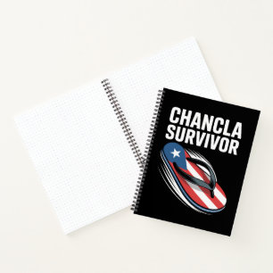 Chancla-overlevende Grappige Spaanse grap Notitieboek