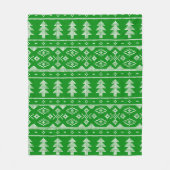 Chandail de Knit vert avec couverture en polaire d (Devant)