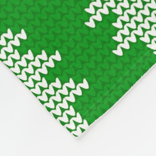 Chandail de Knit vert avec couverture en polaire d (Coin)