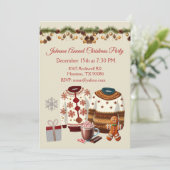 Chandail de Noël Invitation de fête annuelle (Debout devant)