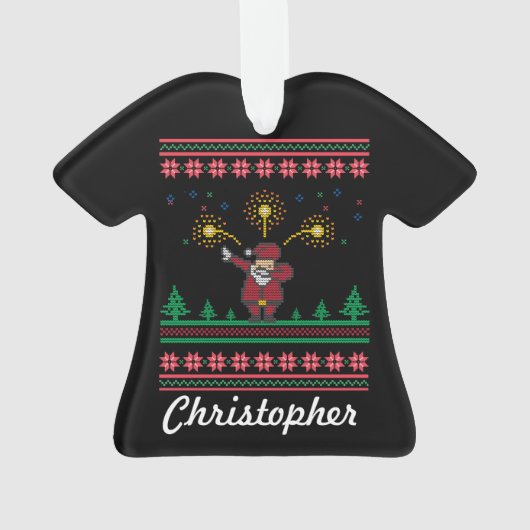 Chandail de Noël moche Dabbing Père Noël (dos)