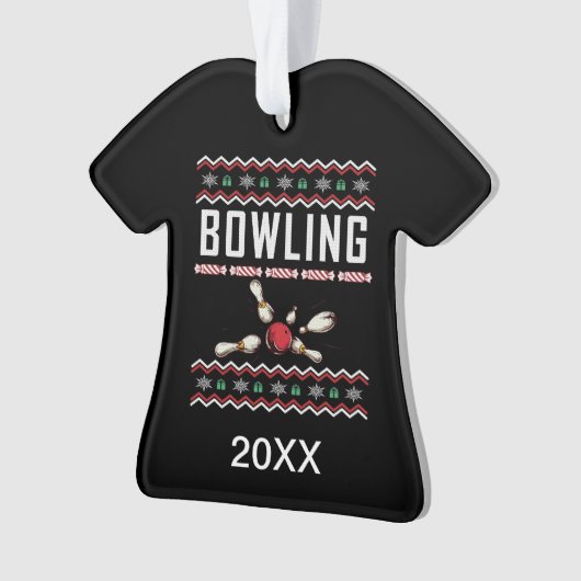 Chandail de Noël moche de Pins de Bowling personna (devant)