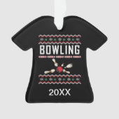 Chandail de Noël moche de Pins de Bowling personna (devant)