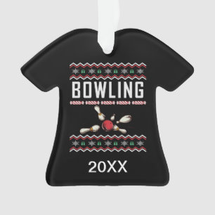 Chandail de Noël moche de Pins de Bowling personna