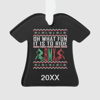 Chandail de Noël moche pour cavalier BMX personnal