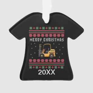 Chandail de Noël moche pour chariots élévateurs