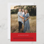 Chandail de Noël Rouge Whimsical Marques Carte pho (Dos)