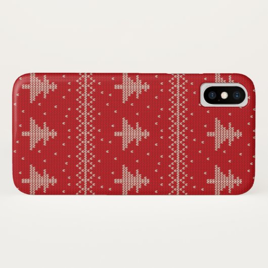 Chandail de Noël Snowflake coque iphone (Dos (Horizontal))