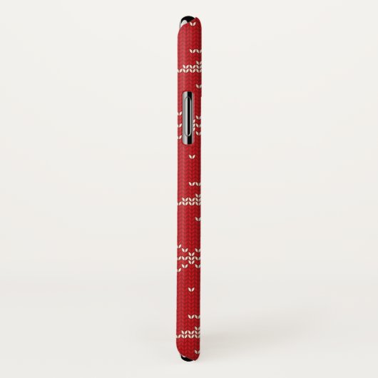 Chandail de Noël Snowflake coque iphone (Dos/Droite)