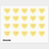 Chandail jaune Conversation Coeur Sticker personna (Feuille)
