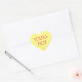 Chandail jaune Conversation Coeur Sticker personna (Enveloppe)