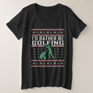 Chandail laid de Noël de golf que je jouerais au