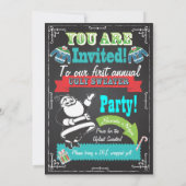 Chandail noir moche Invitations de Noël (Dos)