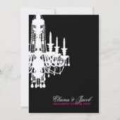 Chandelier 311-Glitz - Invitation Argent Métalliqu (Devant)