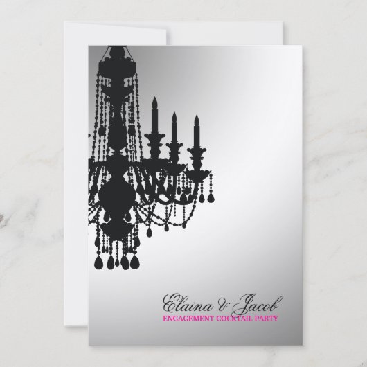 Chandelier 311-Glitz - Invitation Métallic Gold (Devant)